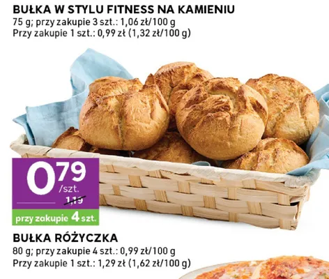 Bułka różyczka promocja w Stokrotka