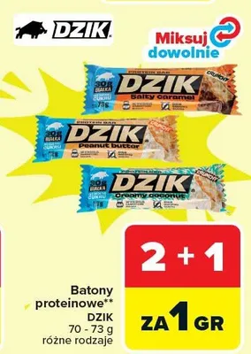 Batony proteinowe różne rodzaje promocja w Carrefour Market