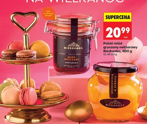 Miód polski gryczany nektarowy promocja w Biedronka