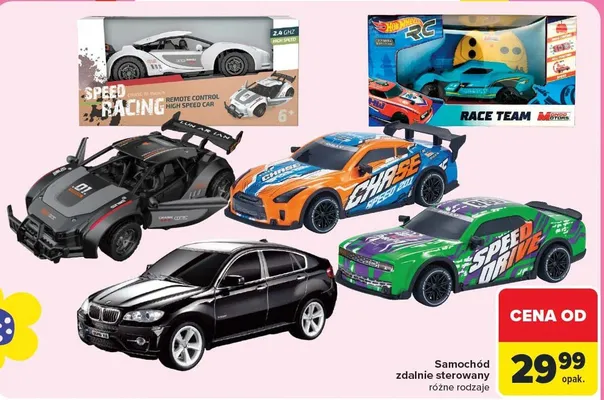 Samochód zdalnie sterowany różne rodzaje promocja w Carrefour