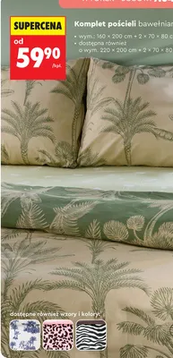 Komplet pościeli bawełnianej 160x200 cm + 2x 70x80 cm promocja w Biedronka