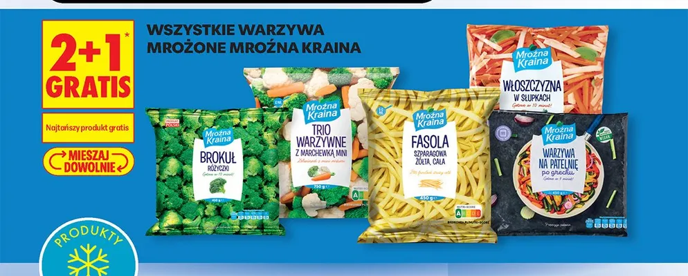 Fasola szparagowa żółta cała Mroźna Kraina promocja w Biedronka