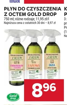 Płyn do czyszczenia z octem Gold Drop promocja w Stokrotka