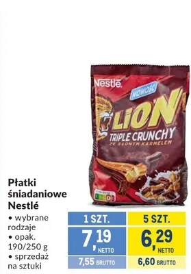 Płatki śniadaniowe Nestlé wybrane rodzaje 190/250 g promocja w Makro