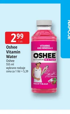 Woda witaminowa Oshee Vitamin Water promocja w Leclerc