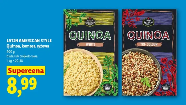Quinoa komosa ryżowa trójkolorowa Latin American Style promocja w Lidl