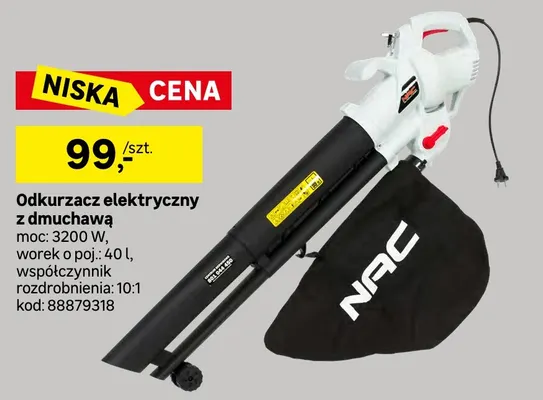 Odkurzacz elektryczny z dmuchawą Nac promocja w Leroy Merlin