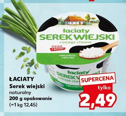 Serek wiejski naturalny Łaciate promocja w Kaufland