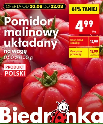 Pomidor malinowy układany polski promocja w Biedronka