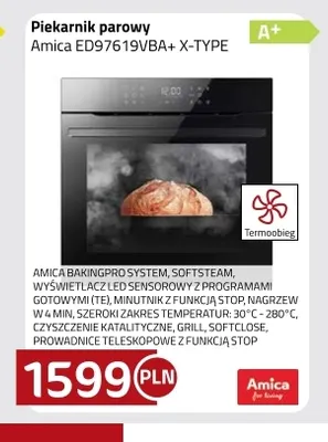 Piekarnik parowy Amica ED97619VBA+ X-TYPE promocja w kakto.pl