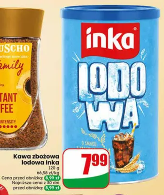 Kawa zbożowa lodowa Inka promocja w Dino