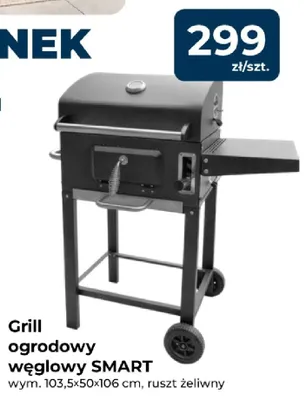Grill ogrodowy węglowy SMART wym. 103,5x50x106cm ruszt żeliwny promocja w PSB Mrówka