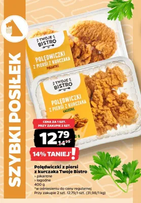 Polędwiczki z piersi z kurczaka łagodne Twoje Bistro promocja w Netto