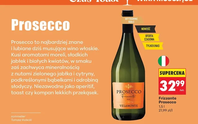 Prosecco Frizzante promocja w Biedronka
