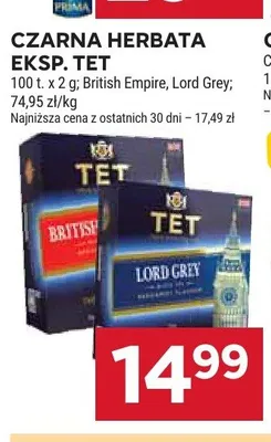 Herbata czarna Tet Lord Grey promocja w Stokrotka
