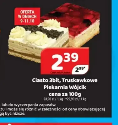 Ciasto 3bit Piekarnia Wójcik promocja w Delfin