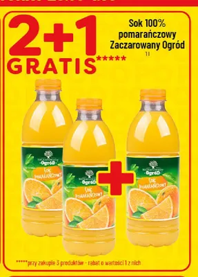 Sok pomarańczowy Zaczarowany Ogród 100% promocja w POLOmarket