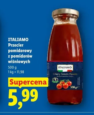 Przecier pomidorowy z pomidorów wiśniowych ITALIAMO promocja w Lidl