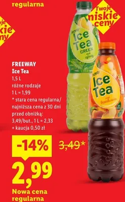 Ice Tea Green Freeway promocja w Lidl