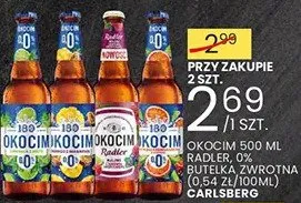 Piwo okocim 500 ml sambor 0% butelka zwrotna (0.54zł/100ml) promocja w Wafelek
