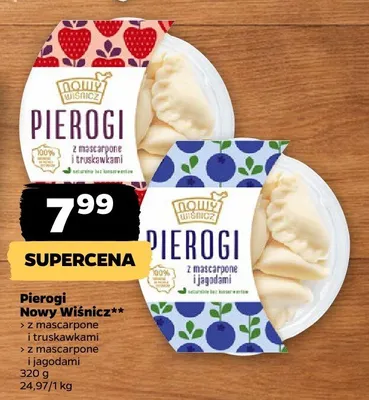 Pierogi z mascarpone i truskawkami promocja w Netto