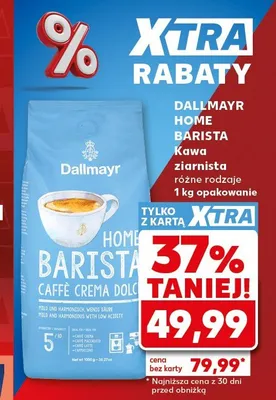 Kawa ziarnista Dallmayr Home Barista Caffè Crema Dolce promocja w Kaufland
