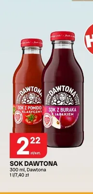 Sok Dawtona z buraka z jabłkiem promocja w Chorten