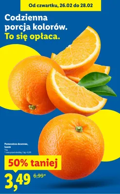 Pomarańcze deserowe, luzem promocja w Lidl