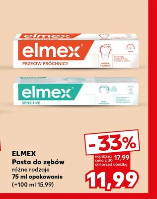 Pasta do zębów Przeciw Próchnicy Elmex promocja w Kaufland