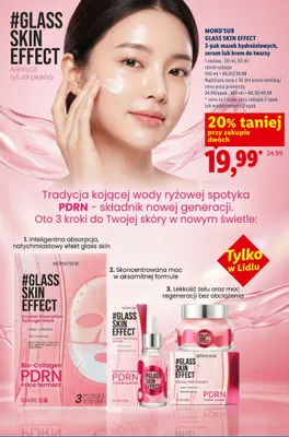 Krem do twarzy Mond'Sub Glass Skin Effect promocja w Lidl
