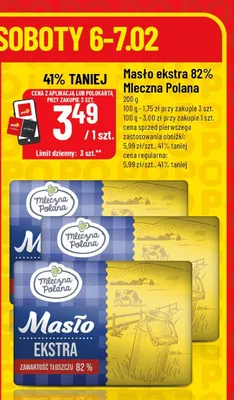 Masło ekstra 82% promocja w POLOmarket
