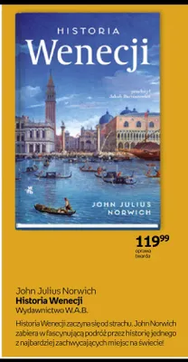 Książka Historia Wenecji John Julius Norwich promocja w Empik