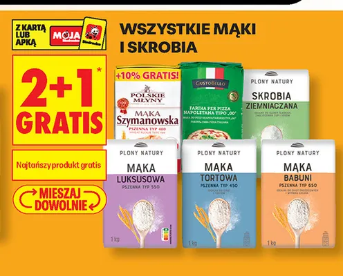 Mąka pszenna babuni typ 650 Plony Natury promocja w Biedronka