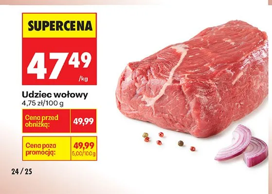 Udziec wołowy promocja w Biedronka