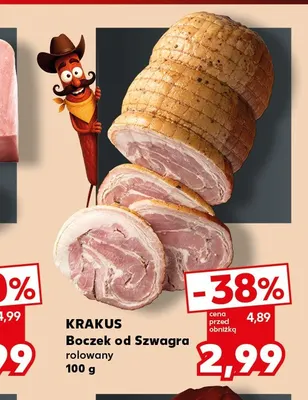 Boczek od Szwagra rolowany Krakus promocja w Kaufland