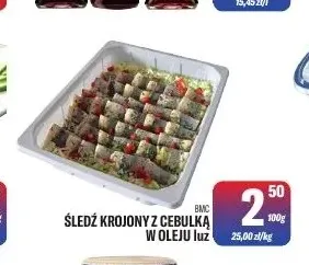 Śledź krojony z cebulką w oleju luz BMC promocja w Tomi Markt