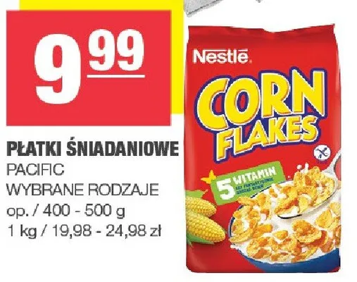 Płatki śniadaniowe pacific wyłącznie rodzaje promocja w SPAR