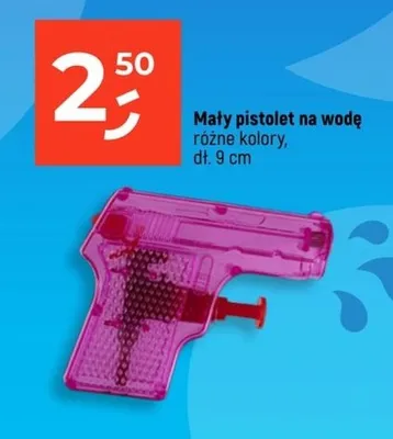 Mały pistolet na wodę różne kolory promocja w Dealz