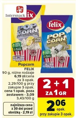 Popcorn promocja w Carrefour Market