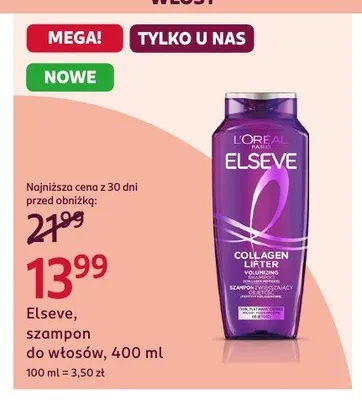 Szampon do włosów Elseve promocja w Rossmann