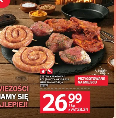 Zestaw karkówka polędwiczka kiełbasa Grill mała porcja promocja w Selgros