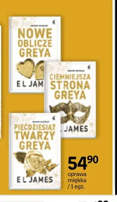 Książka Nowe oblicze Greya EL James promocja w Empik