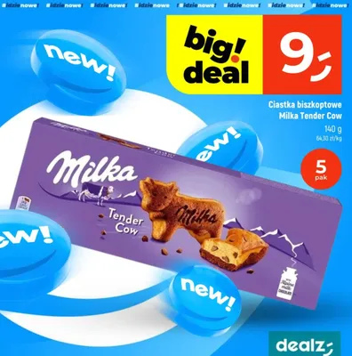 Ciastka biszkoptowe Tender Cow promocja w Dealz