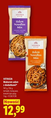 Makaron udon z dodatkami Vitasia Japanese Style Spicy Kung Pao promocja w Lidl