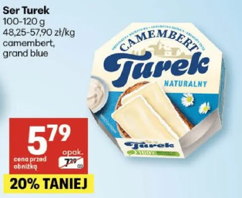 Ser camembert, grand blue promocja w Delikatesy Centrum