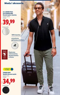 Spodnie dresowe męskie bawełniane s-xxl Tex promocja w Lidl