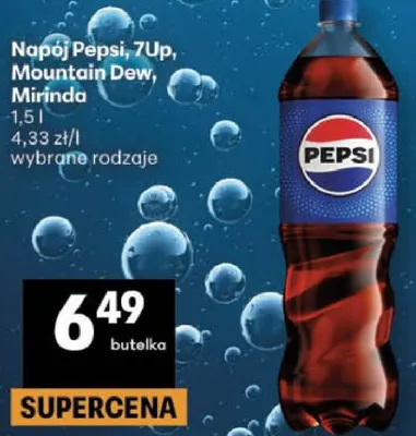 Napój Pepsi, 7Up, Mountain Dew, Mirinda promocja w Delikatesy Centrum