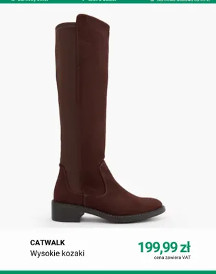 Wysokie kozaki Catwalk promocja w Deichmann