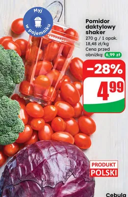 Pomidor daktylowy shaker promocja w Dino