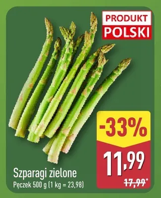 Szparagi zielone promocja w Aldi